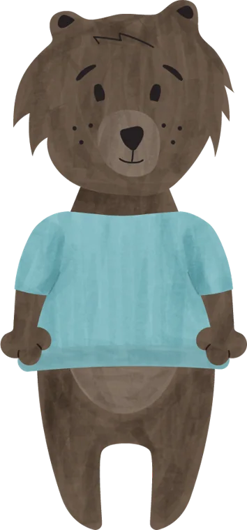 EverGrins rabbit character holding a navy umbrella